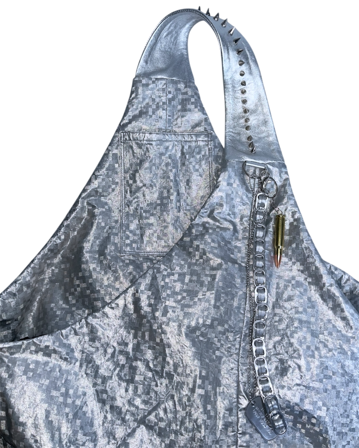 SILVER HOBO BAG