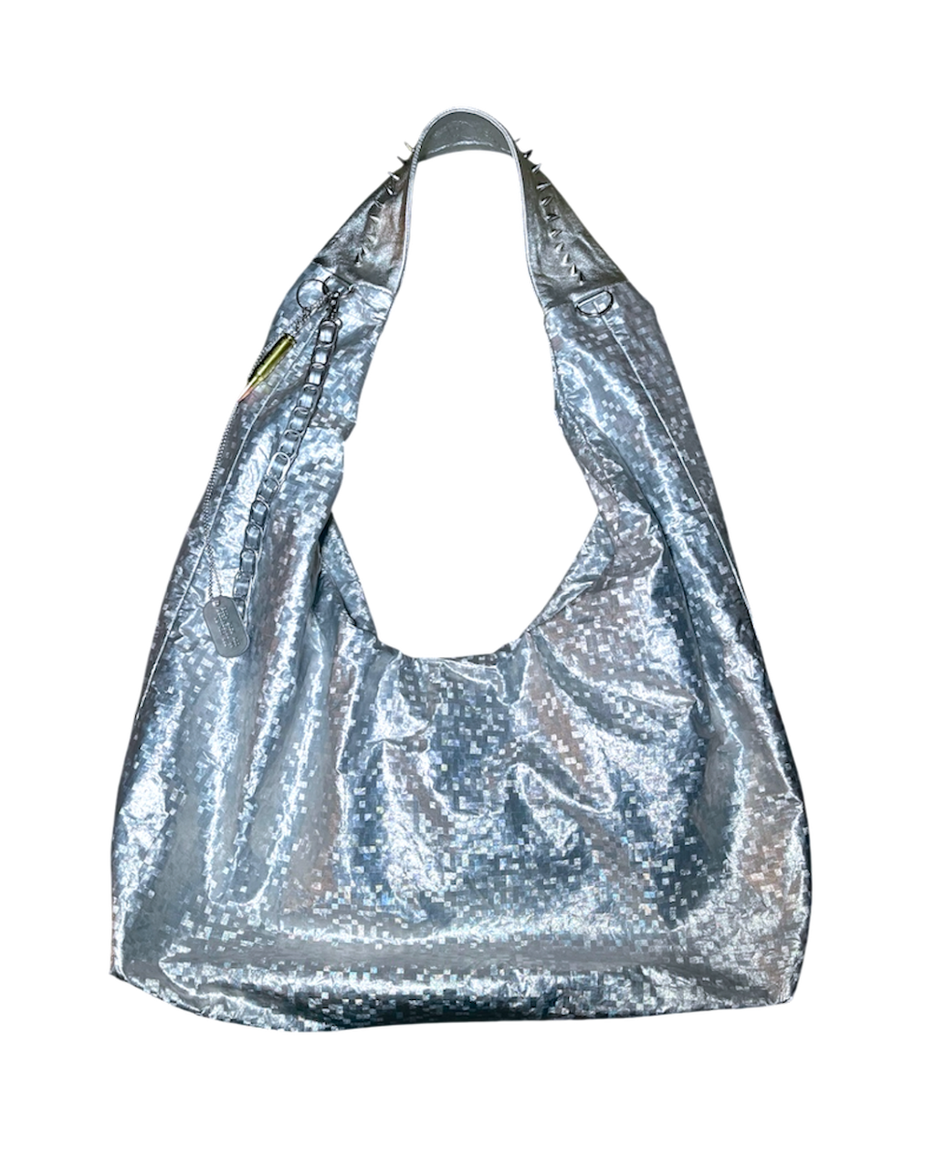 SILVER HOBO BAG