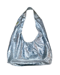 SILVER HOBO BAG