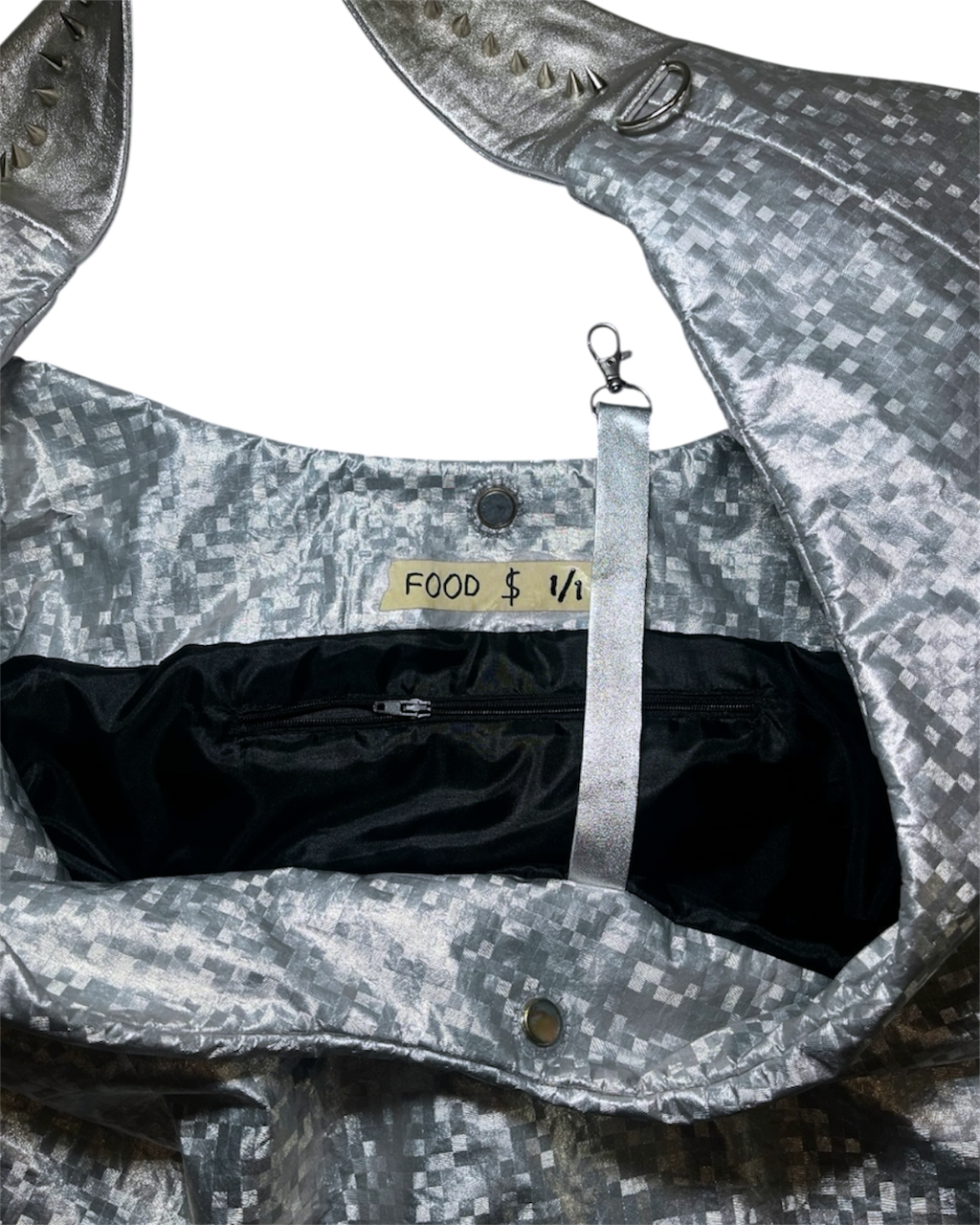 SILVER HOBO BAG