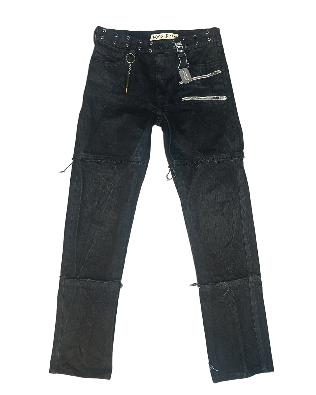 DOUBLE ZIPPER POCKET PANTS