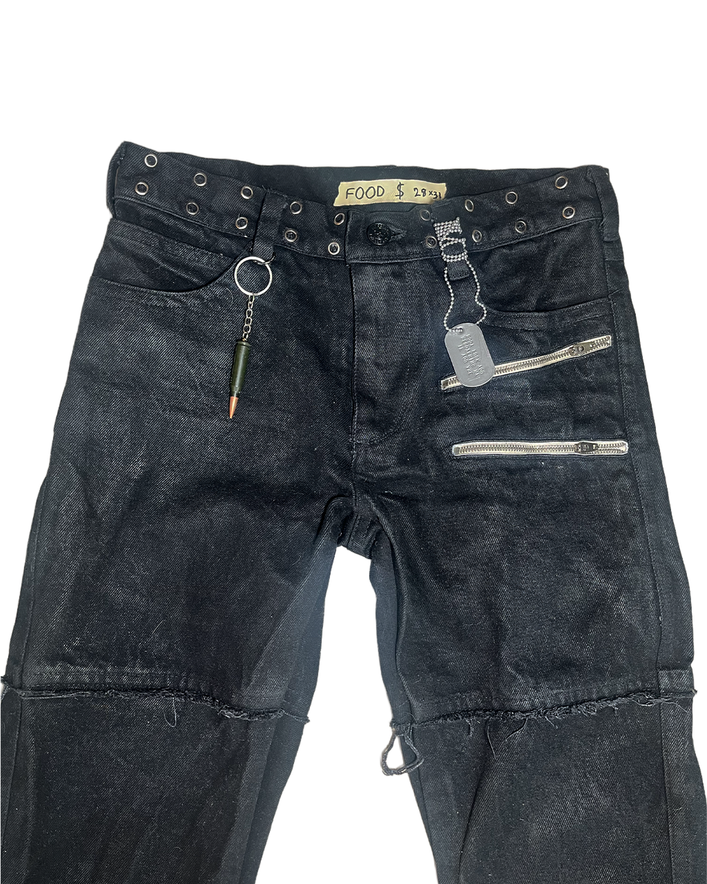 DOUBLE ZIPPER POCKET PANTS