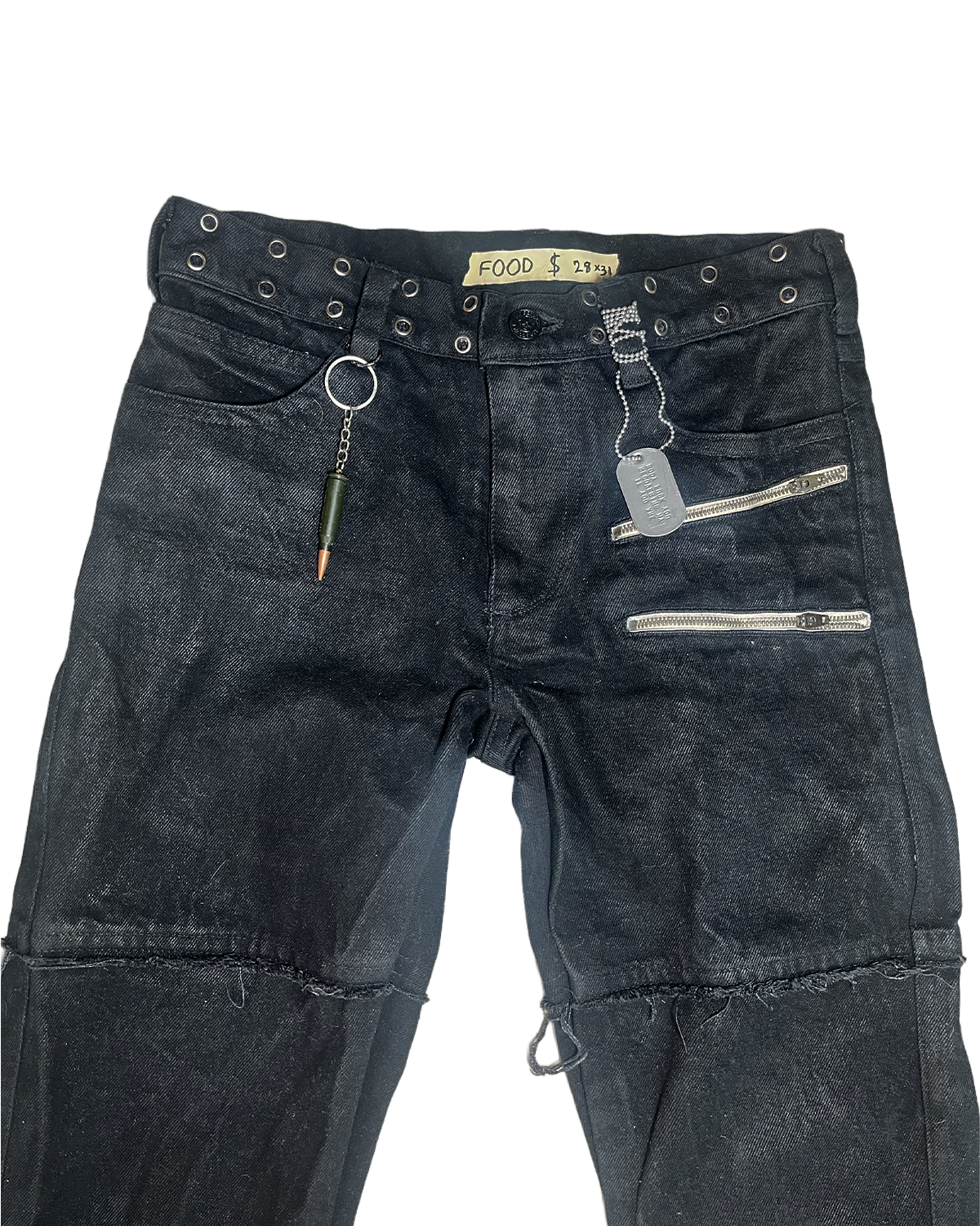 DOUBLE ZIPPER POCKET PANTS