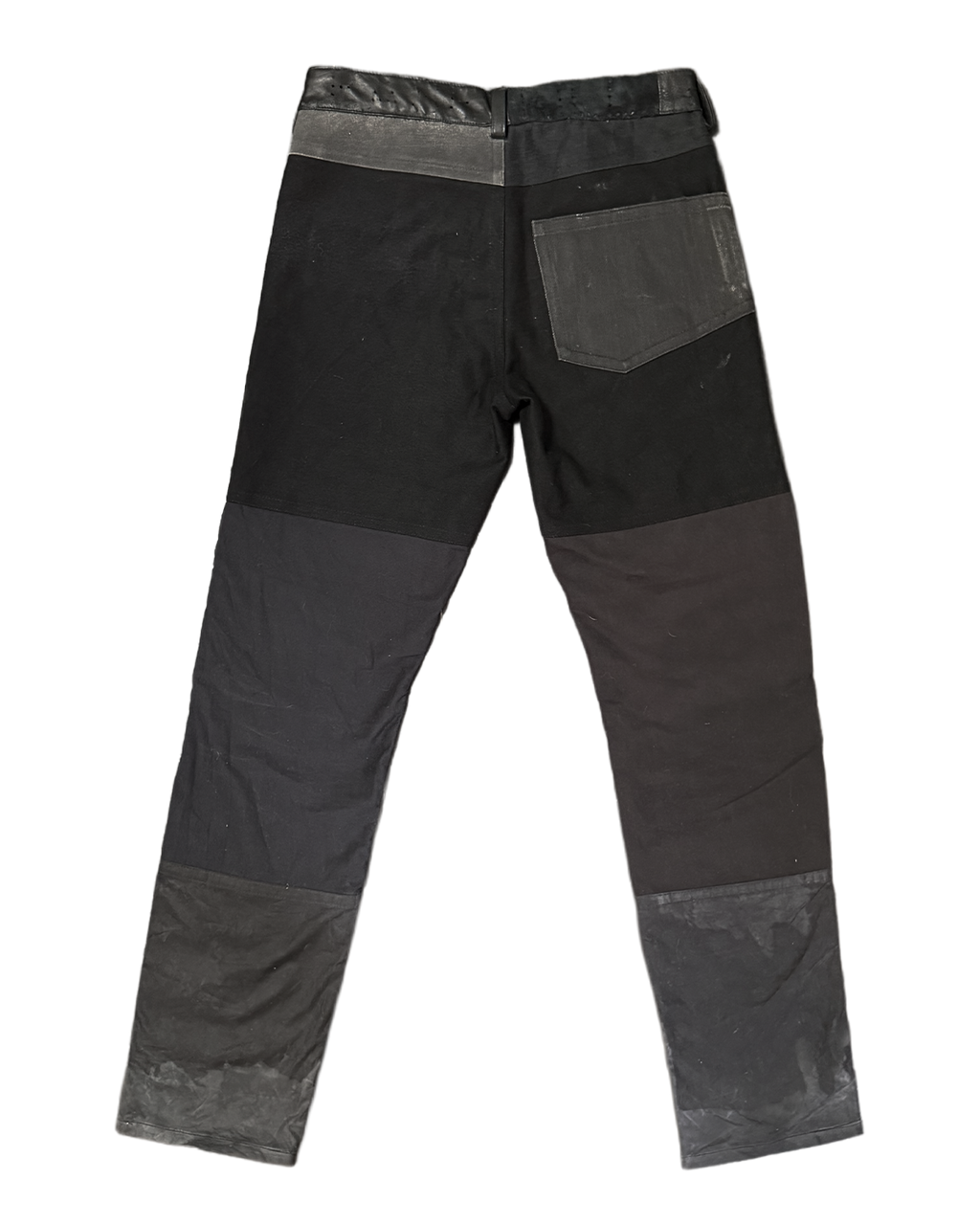 PATCHWORK ZIPPER POCKET PANTS