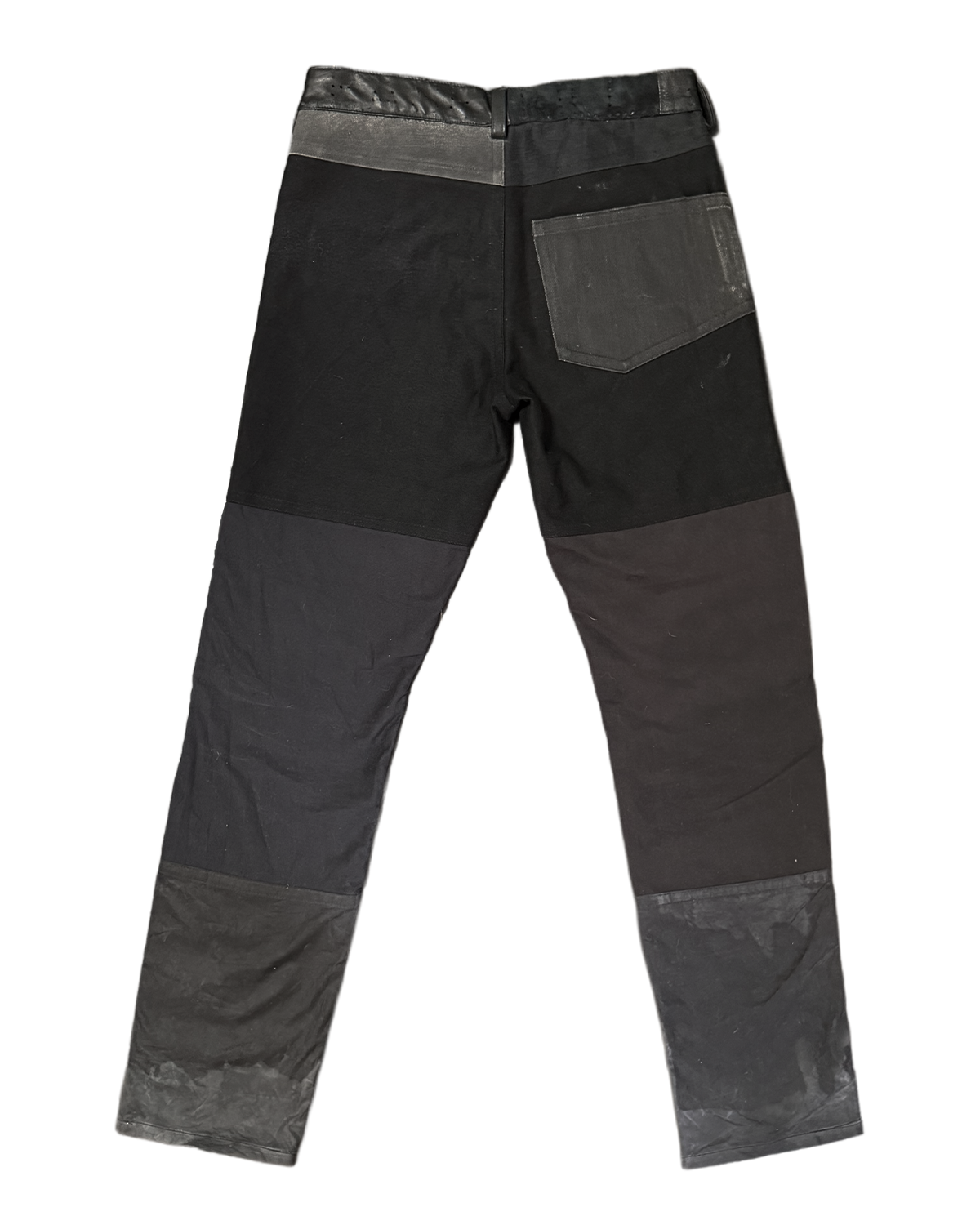 PATCHWORK ZIPPER POCKET PANTS